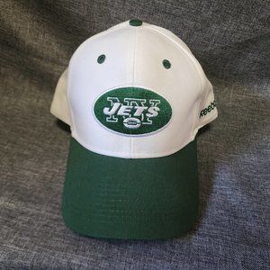 Men's Reebok NFL Team Apparel Embroidered NY New York Jets Logo Hat EUC